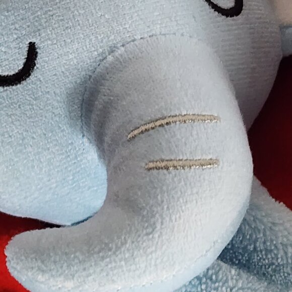 BabyCo LLC Angel Dear Blue Napping Polyester 15"x15" Elephant Baby Blanket - Picture 13 of 16